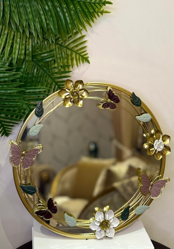 Enchanted 3D Flora & Butterfly Imported Mirror