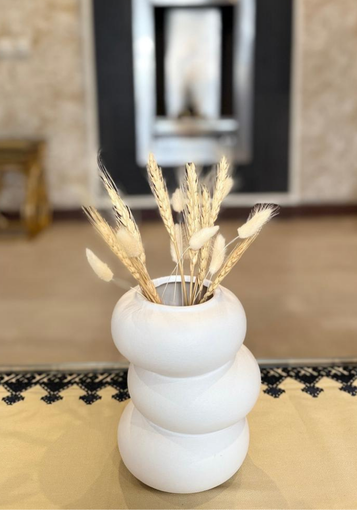Contemporary White Ceramic Vase