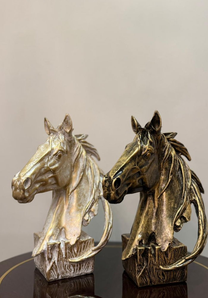 Bronze Horse Bust Statue