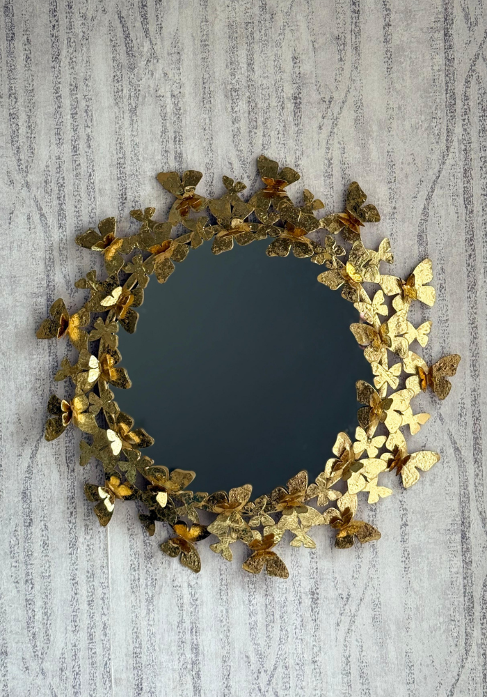 Gold Butterfly Statement Mirror
