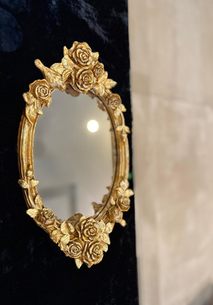 Gold Rose Mirror