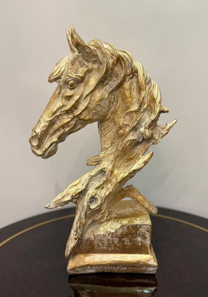 Antique Horse Head Sculpture