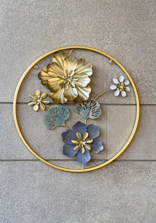 Gold Decorative Circular Wall Panel (Single Piece)