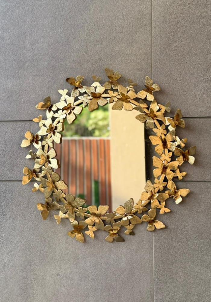 Gold Butterfly Statement Mirror
