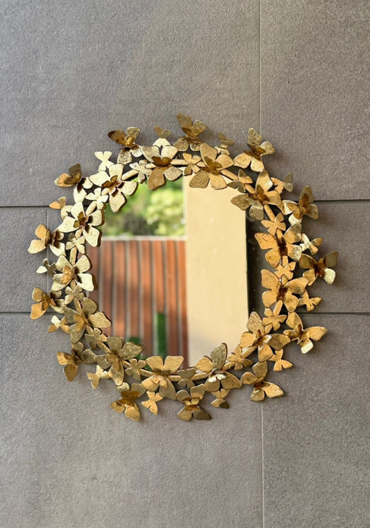Gold Butterfly Statement Mirror