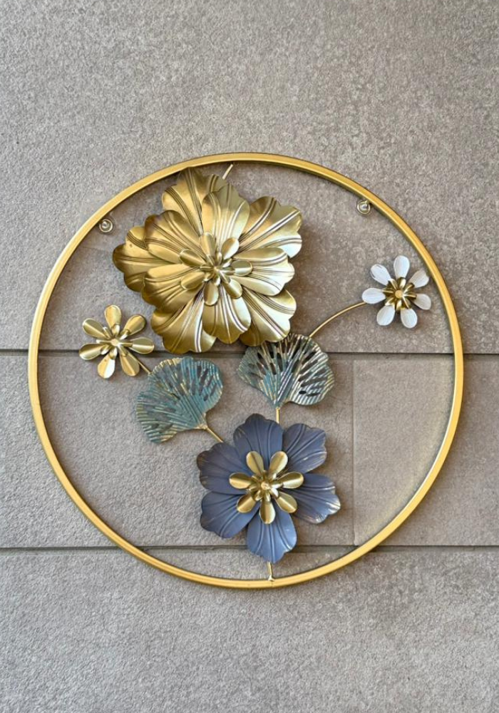 Gold Decorative Circular Wall Panel (Single Piece)