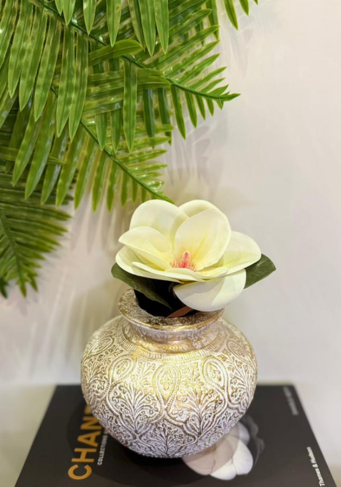LuvNest Gilded Heritage Floral Vase | Undefined Luxury Piece