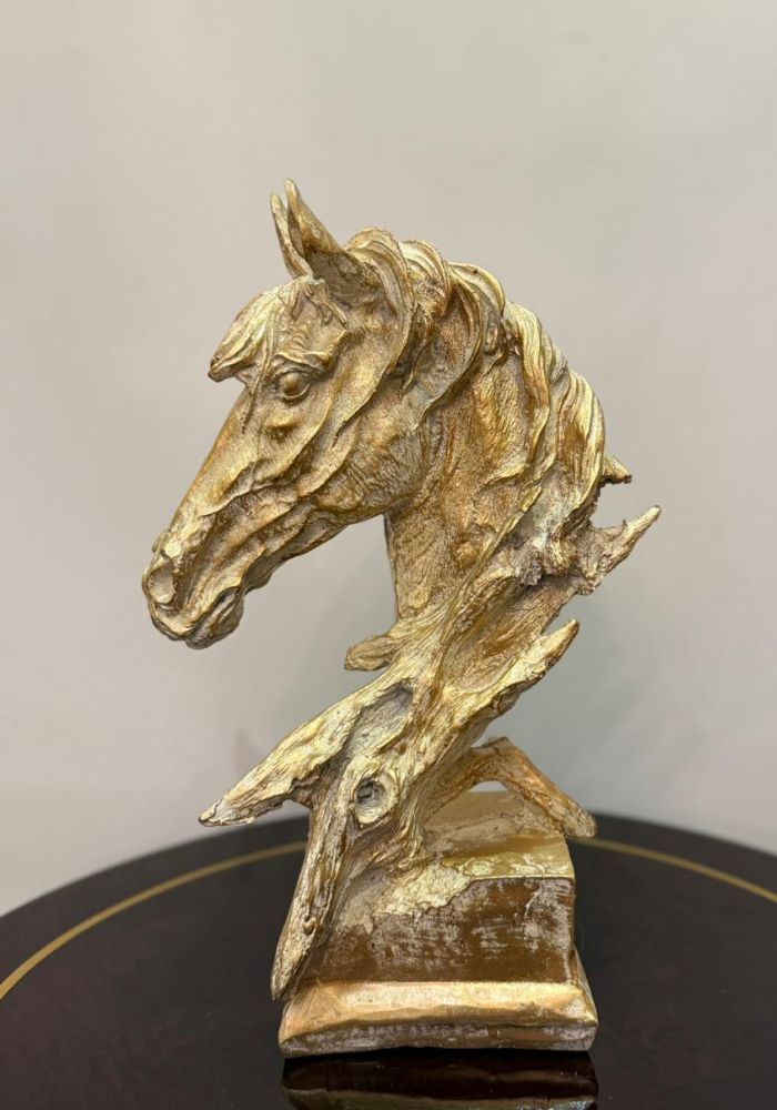 Antique Horse Head Sculpture