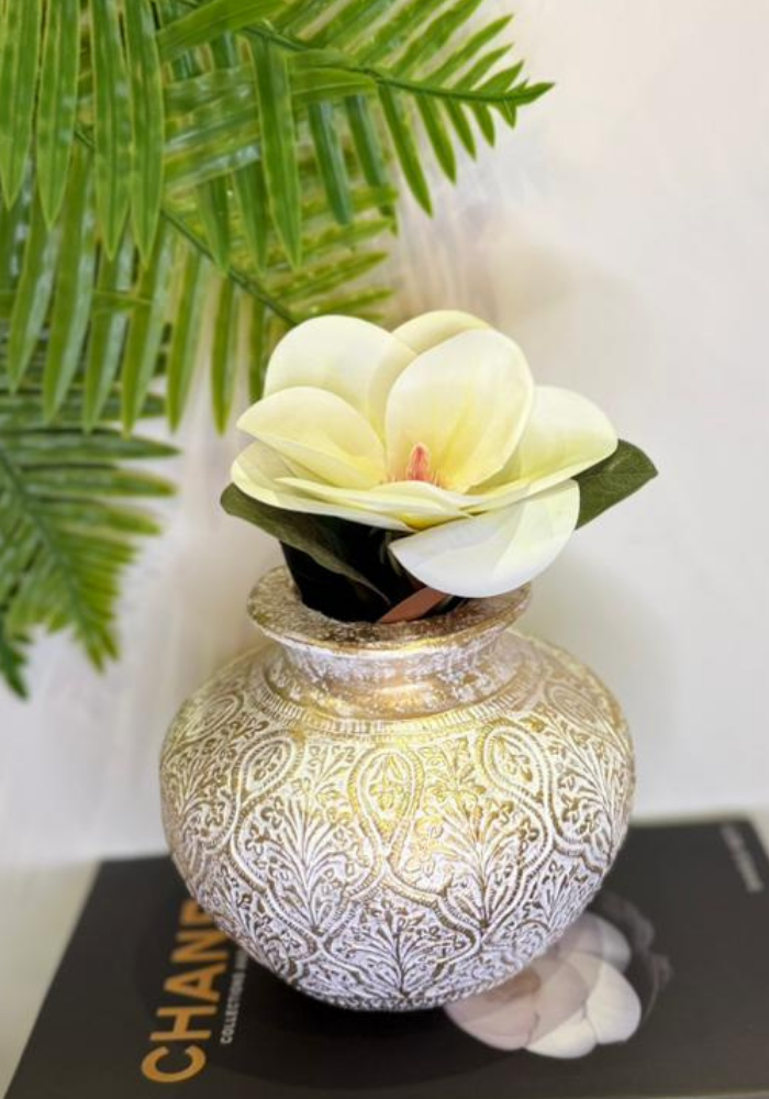 LuvNest Gilded Heritage Floral Vase | Undefined Luxury Piece