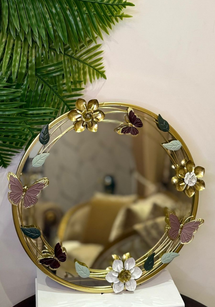 Enchanted 3D Flora & Butterfly Imported Mirror