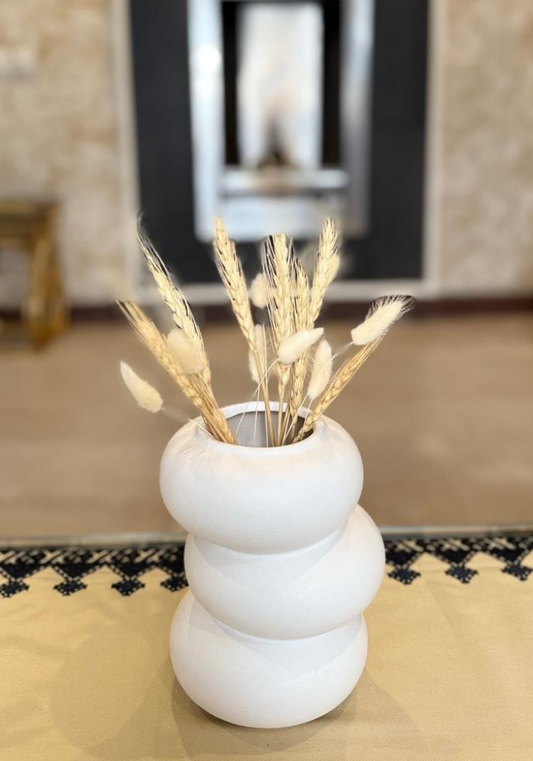Contemporary White Ceramic Vase