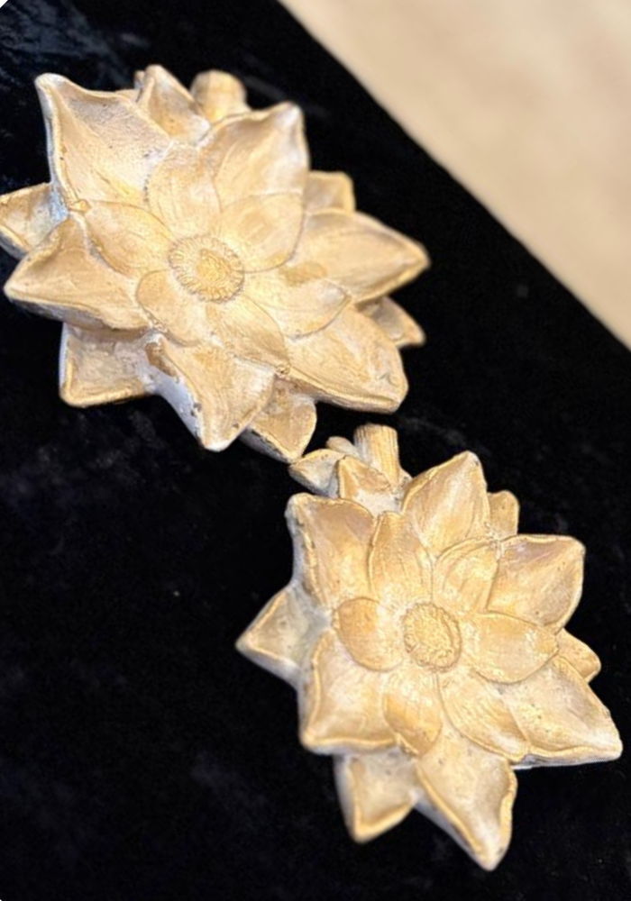 Flower-Shaped Decorative Plates (Set of 2)