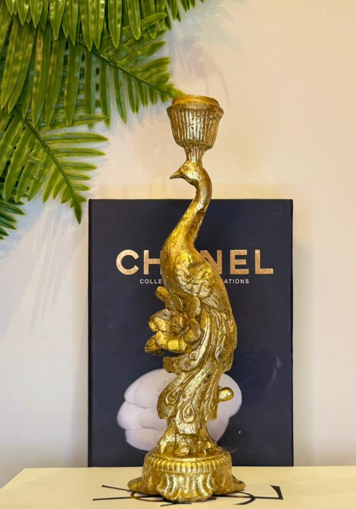 Peacock Candle Holder | Elegant Decorative Candle Stand for Luxurious Home Decor