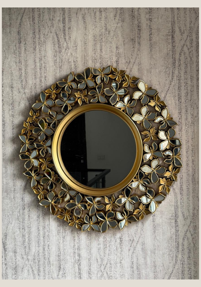 Blooming Gold Wall Mirror