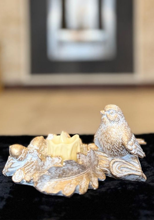 Bird and Branch Candle Holder