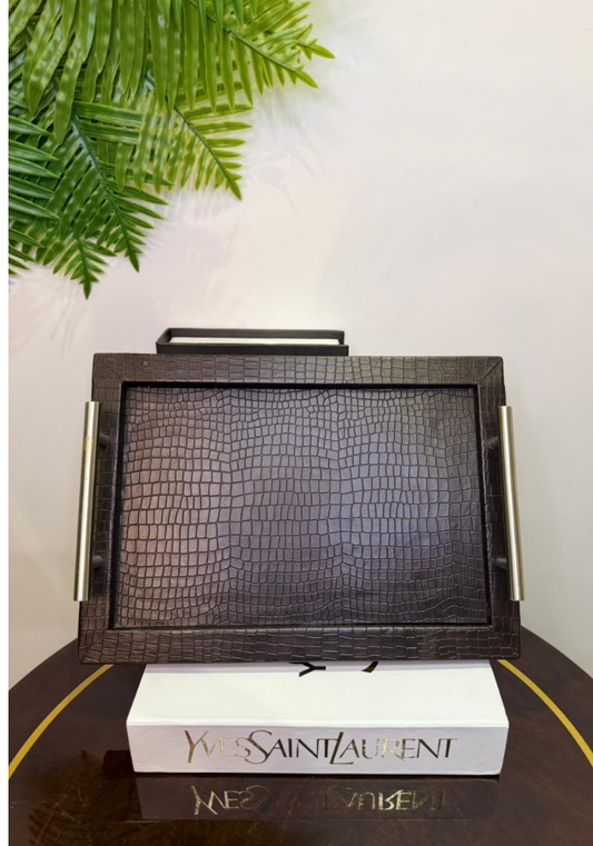 LuvNest Croc-Leather Tray