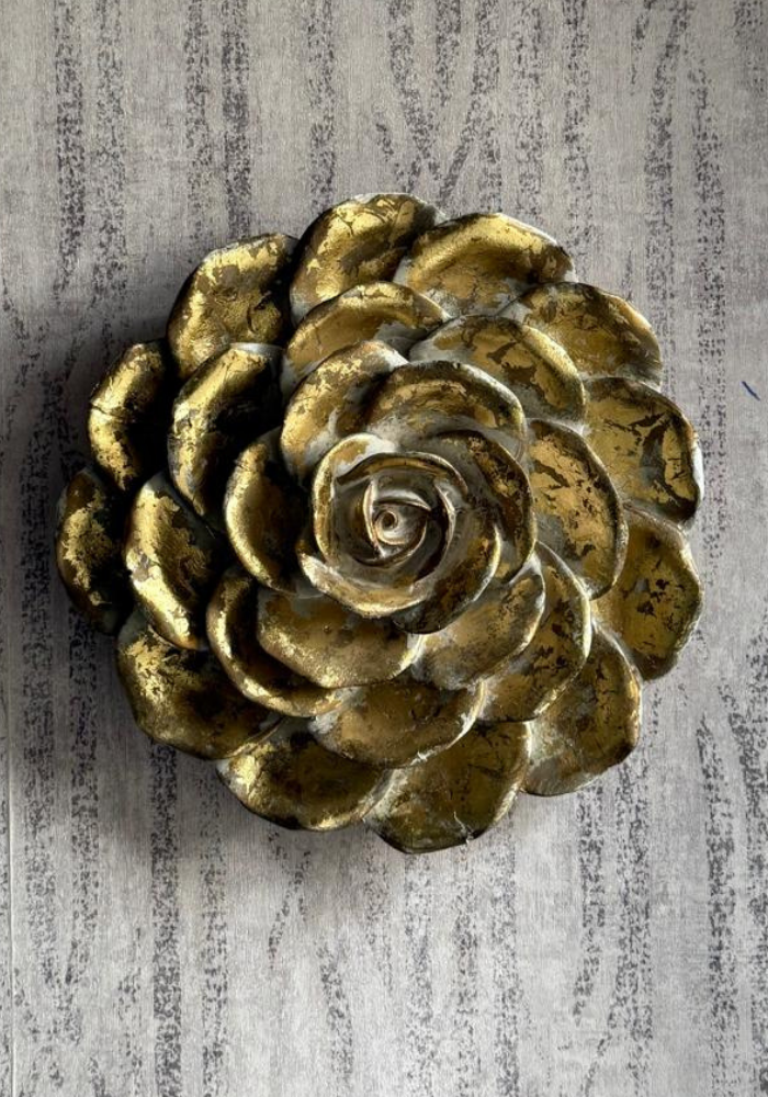 Golden Rose Wall Accent/Table Decor