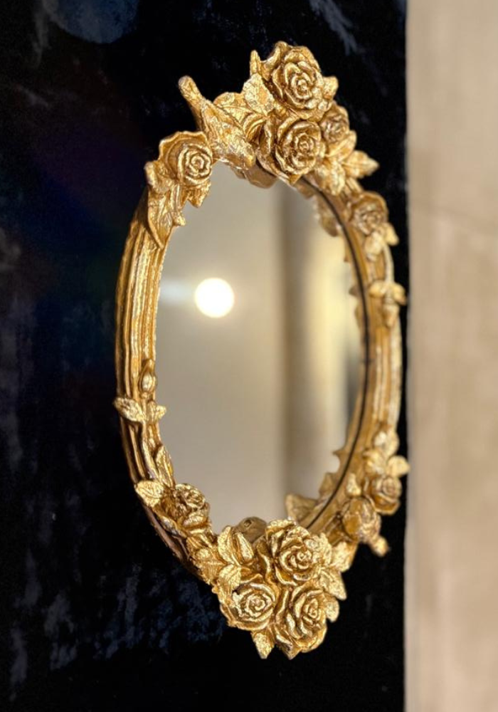 Gold Rose Mirror